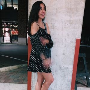 Reformation Mini Polka Dot Dress